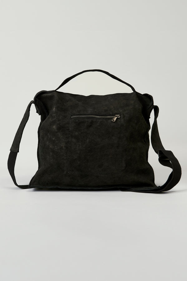 Waxed lambskin messanger bag | 1013.BGSUTRY4001.U10