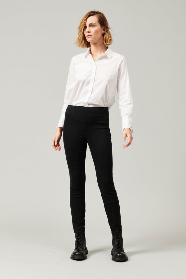 Stretch cotton-tencel fitted pants | 1013.CFDTDY-5700.901