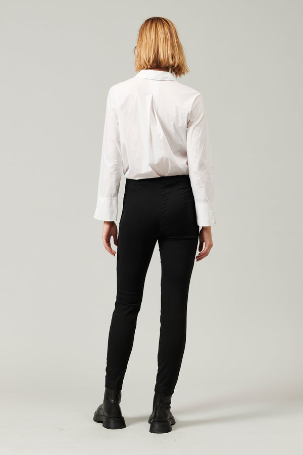 Stretch cotton-tencel fitted pants | 1013.CFDTDY-5700.901