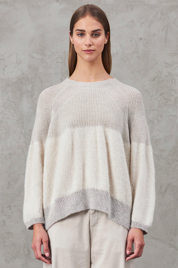 Wool and alpaca jaquard oversize knit | 1010.CFDTRV14491.02