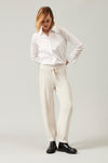 Viscose and wool pant stocking stitch knit | 1013.CFDTRY11465.21