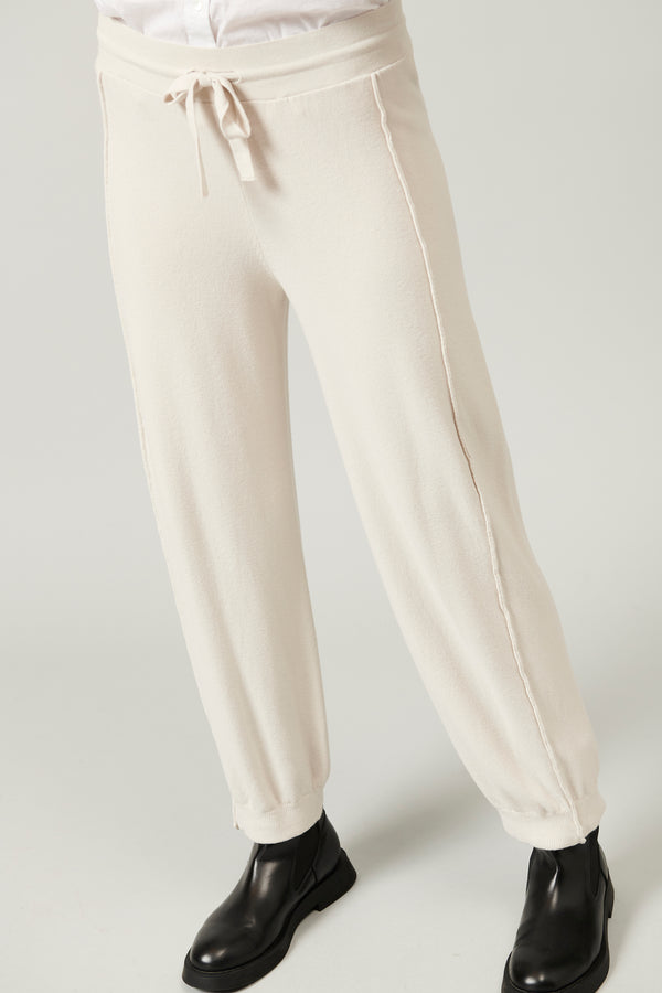 Viscose and wool pant stocking stitch knit | 1013.CFDTRY11465.21