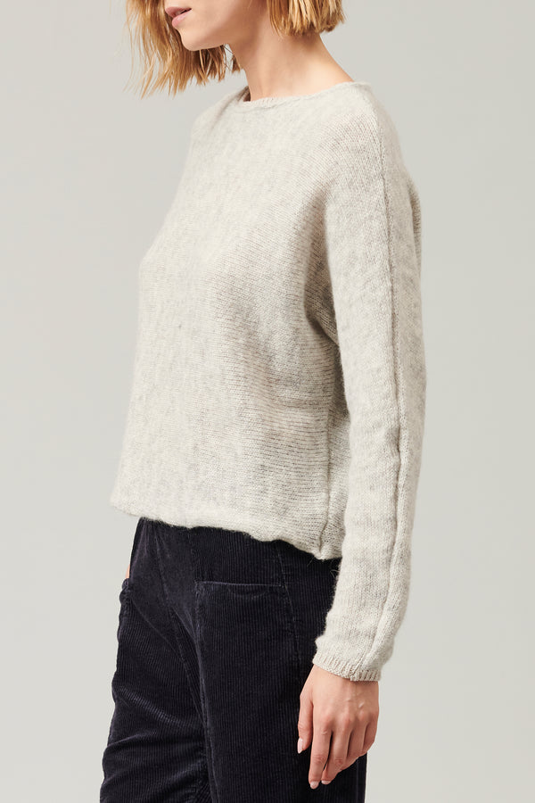 Maglia oversize in alpaca misto lana. scollo a barchetta | 1013.CFDTRY16512.11