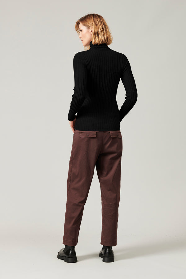 Turtleneck ribbed extrafine wool knit | 1013.CFDTRY19542.10