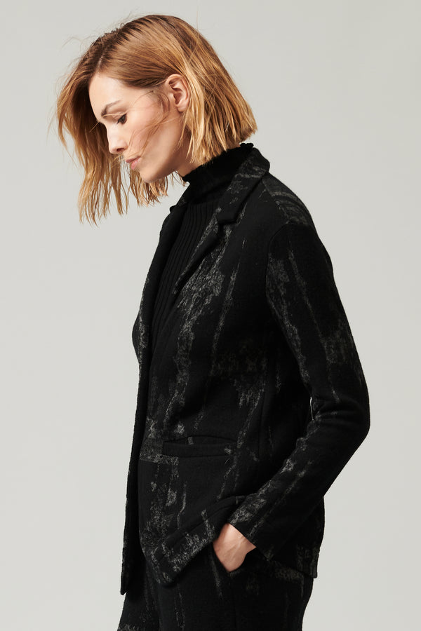 Jaquard wool and viscose knit jacket | 1013.CFDTRY6410.10