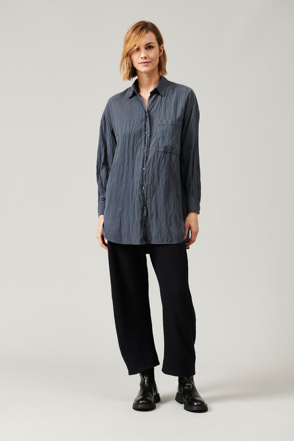 Silk blend over shirt with pocket | 1013.CFDTRYL210.15