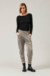 Comfort fit pant with elastic waist in viscose and stretch cotton corduroy | 1013.CFDTRYQ262.11