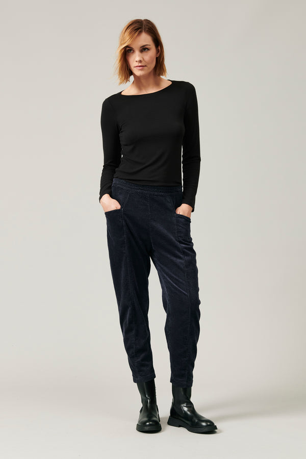 Pantalon taille élastique coupe confort en velours côtelé | 1013.CFDTRYQ262.05