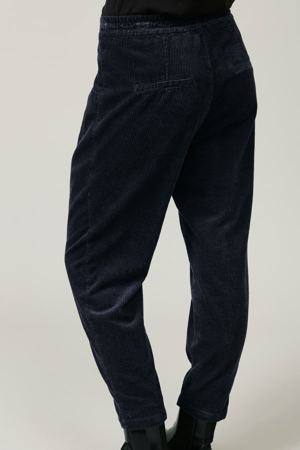 Comfort fit pant with elastic waist in viscose and stretch cotton corduroy | 1013.CFDTRYQ262.05