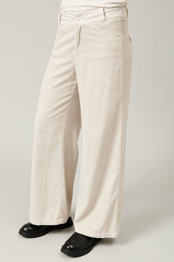 Pantalon palazzo en velours côtelé de viscose et coton stretch | 1013.CFDTRYQ263.21