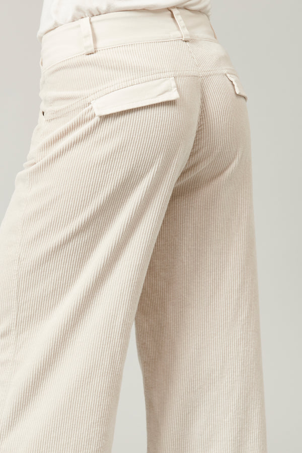 Palazzo pant in viscose and stretch cotton corduroy | 1013.CFDTRYQ263.21