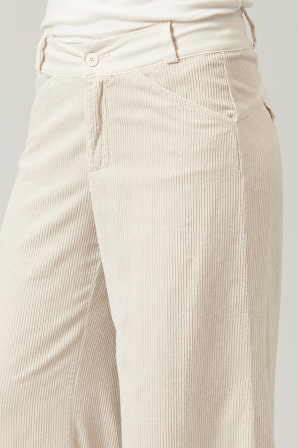 Pantalon palazzo en velours côtelé de viscose et coton stretch | 1013.CFDTRYQ263.21