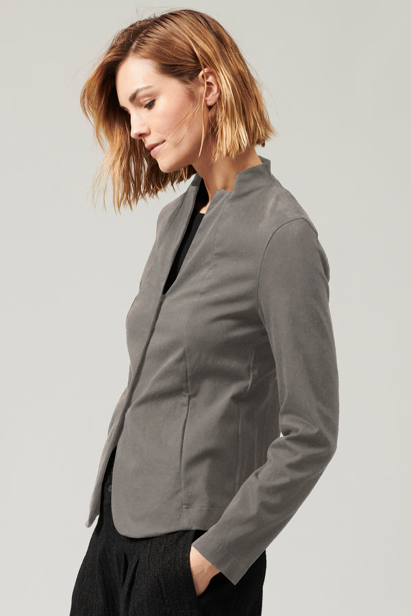 Tencel, modal and stretch cotton mandarin neck jacket | 1013.CFDTRYR270.11