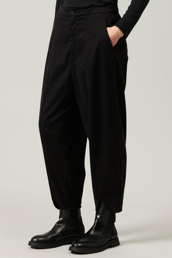 Wide bomb� shape trousers with elastic on the back in tencel, modal and stretch cotton | 1013.CFDTRYR271.10