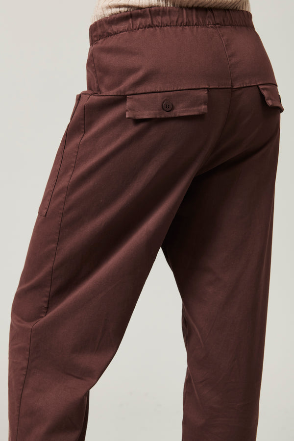 Comfort fit pant with front pockets in viscose and cotton stretch. elastic waist | 1013.CFDTRYR273.07