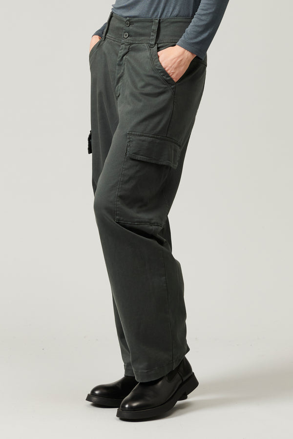 Pantalone cargo in raso di cotone stretch | 1013.CFDTRYR276.24