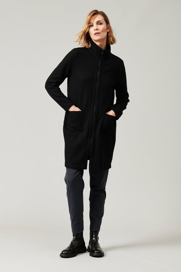 Zipped wool cloth coat | 1013.CFDTRYU306.10