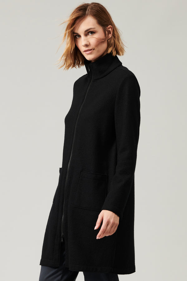 Zipped wool cloth coat | 1013.CFDTRYU306.10