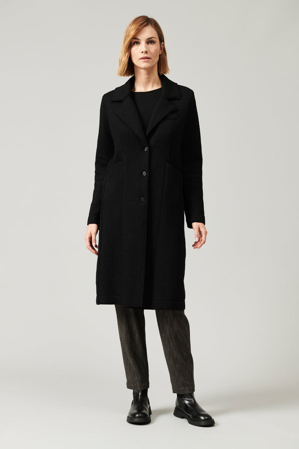 Boiled wool trench coat best sale