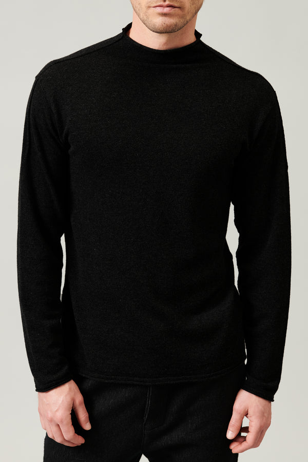 Loose-fit crater neck knit in virgin wool | 1013.CFUTRY12473.U10