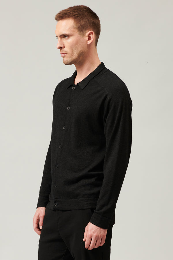 Vanis� loose-fit shirt in viscose and wool | 1013.CFUTRY13484.U312