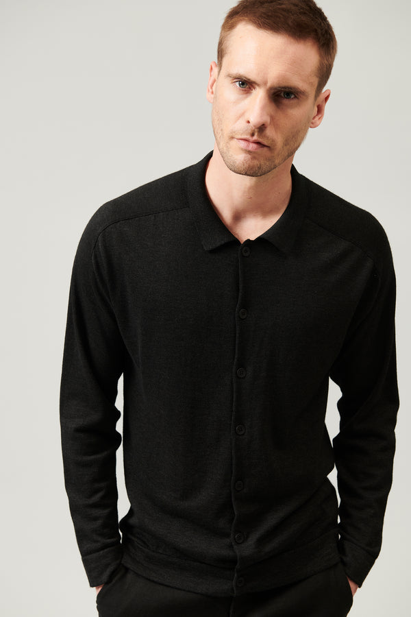 Vanis� loose-fit shirt in viscose and wool | 1013.CFUTRY13484.U312