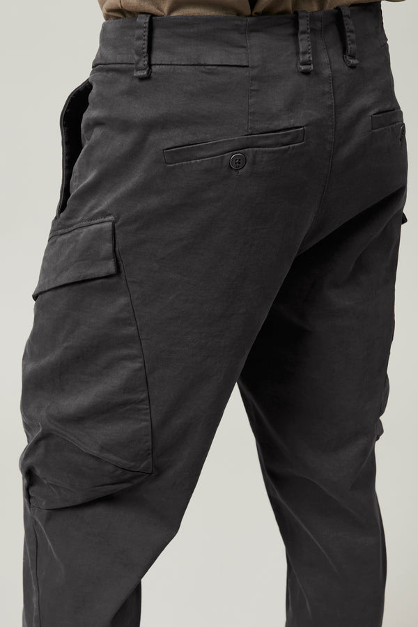 Pantalone cargo regular fit in tencell e modal stretch smerigliato | 1013.CFUTRYB112.U12