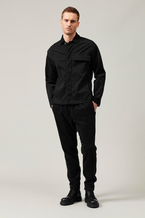 Buttoned opening overshirt in tencell and stretch modal and chest pocket with flap | 1013.CFUTRYB114.U10