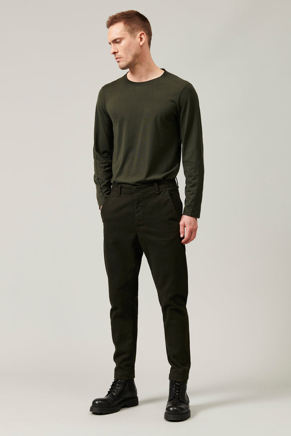 Regular fit cotton and wool stretch trousers | 1013.CFUTRYF150.U04