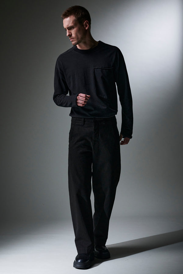 Cotton and stretch wool oversize trousers | 1013.CFUTRYF155.U10