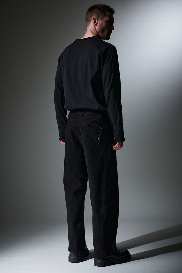 Cotton and stretch wool oversize trousers | 1013.CFUTRYF155.U10