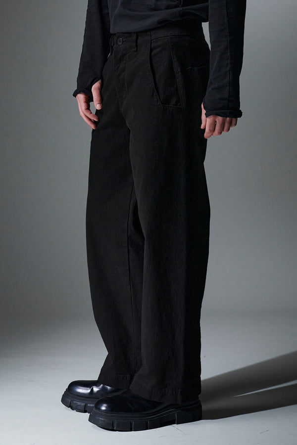 Cotton and stretch wool oversize trousers | 1013.CFUTRYF155.U10