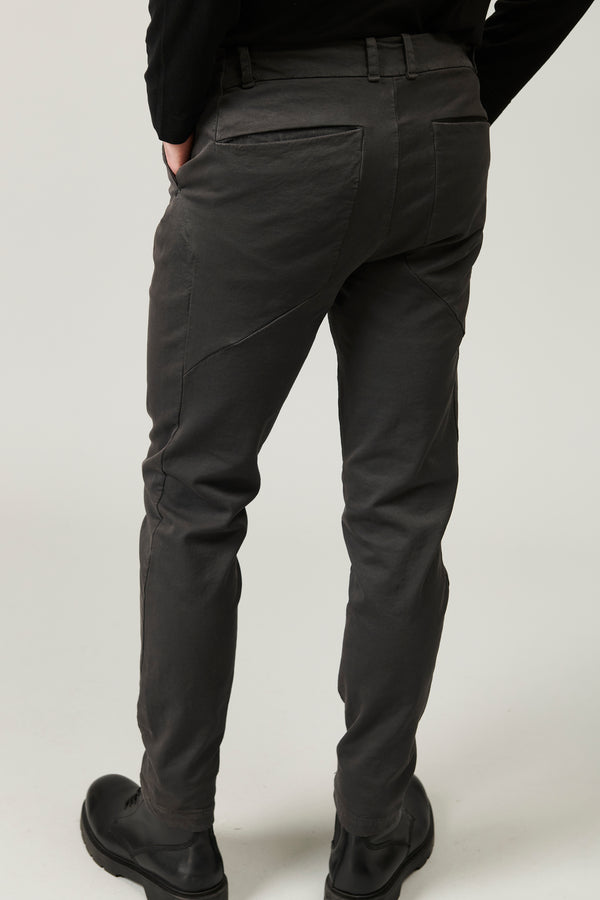 Pantalon 5 poches coupe droite en satin de coton extensible | 1013.CFUTRYG160.U12