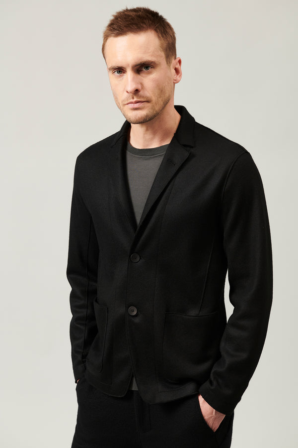 Raw cut boiled wool regular fit jacket with cashemere touch | 1013.CFUTRYJ190.U10