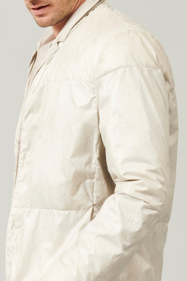 Cotton and nylon water-repellent reversible jacket padded with duck down | 1013.CFUTRYO240.U01