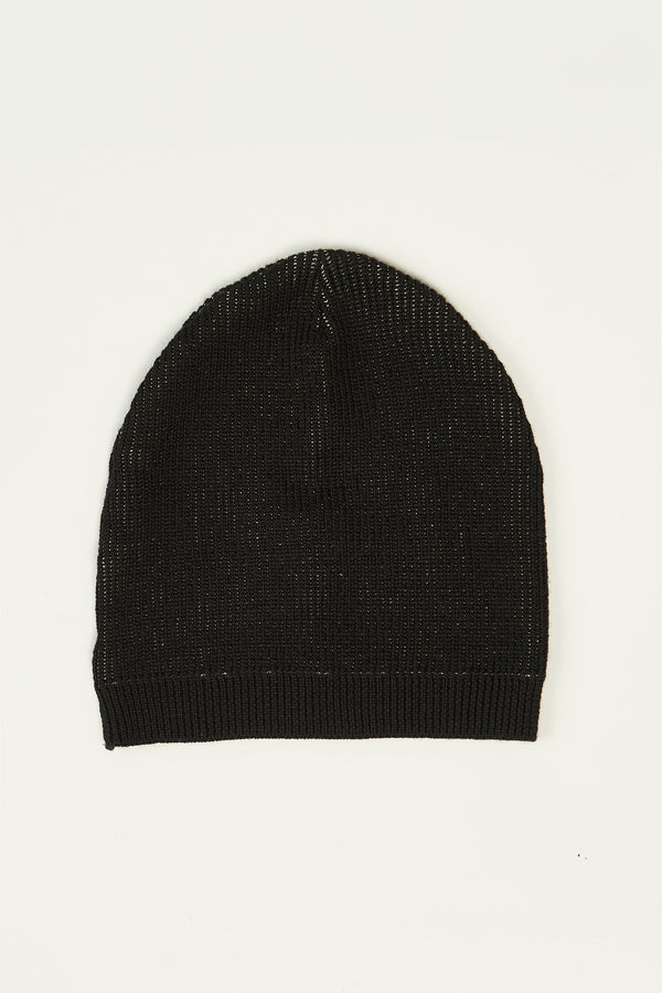 Ribbed cap with iridescent effect in virgin wool and linen | 1013.HATUTRY15505.U310