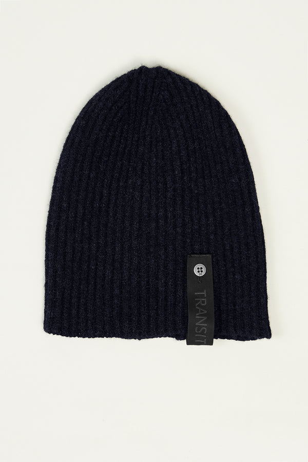 Knitted ribbed hat in cabl� virgin wool | 1013.HATUTRY17526.U05