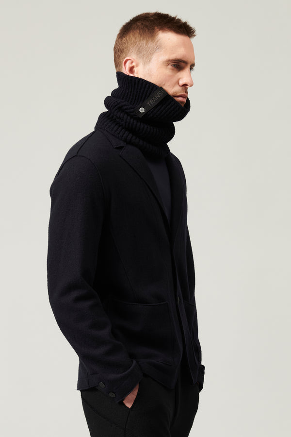 Rib-knit collar in cabl� virgin wool | 1013.SCAUTRY17527.U05