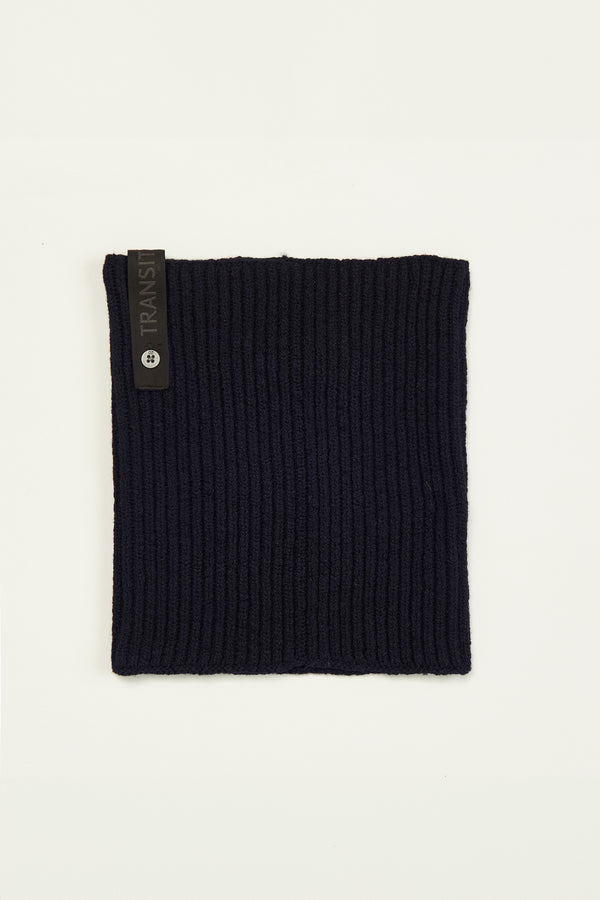 Rib-knit collar in cabl� virgin wool | 1013.SCAUTRY17527.U05