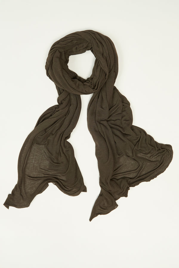 Viscose scarf plain knit | 1013.SCAUTRY5000.U06